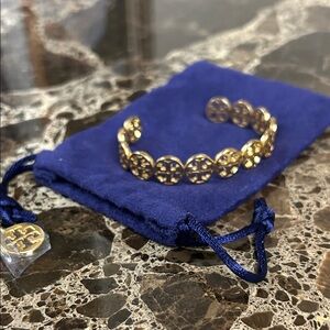 Tory Burch gold logo cuff